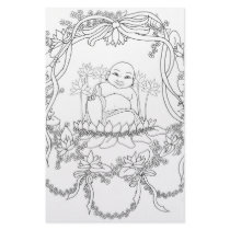 Happy Buddha with Lotus Customized Stationery
