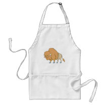 Happy Buffalo Cartoon Aprons