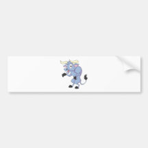 Happy Bull Bumper Stickers