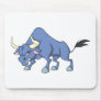 Happy Bull Cartoon Mouse Pads