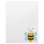 happy bumble bee goofy cartoon letterhead