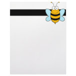 happy bumble bee goofy cartoon letterhead