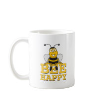 Happy Bumble Bee Coffee Mugs