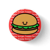 Happy Burger buttons by aimeeeeeee Happy Burger buttons