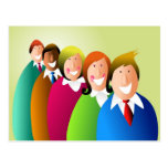 Happy Business Team Post Cards