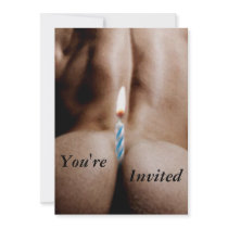 Happy Butt Day, You're, Invited invitations by LoveMale Happy Butt Day, You're, Invited invitations