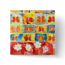 Happy Butterflies buttons