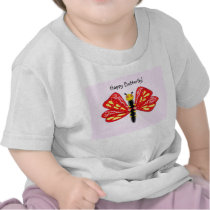 Happy Butterfly! Kids Shirt