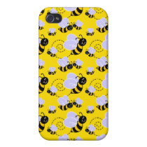 bee, bumble bees, insects, cute, adorable, animal, nature, spring, summer, yellow, black, swarm, cartoon, character, bugs, dooni designs, animal lover, buzz, sting, yellow jackets, honey, doonidesigns, cartoon art, [[missing key: type_photousa_iphonecas]] med brugerdefineret grafisk design