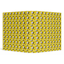 Happy Buzzing Bumble Bees Notebook Vinyl Binder