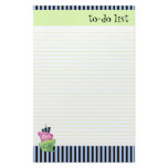 Happy Cake lined To-Do List Customized Stationery