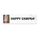 HAPPY CAMPER bumper stickers