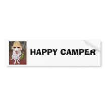 HAPPY CAMPER bumper stickers