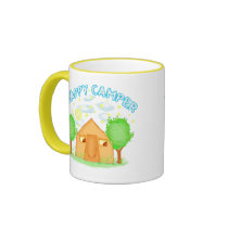 Happy Camper Coffee / Tea Mug by jamiecreates1 Happy Camper Coffee / Tea Mug