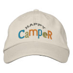 Happy Camper Embroidery Hat Embroidered Hat