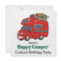 Happy Camper....! invitations by bloomzlebee Happy Camper....! invitations