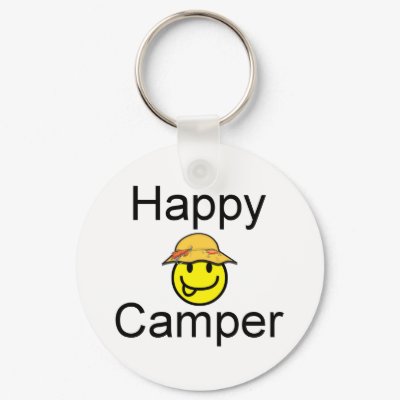Happy Camper Key Chain by TentsNTrees