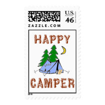 Happy Camper Postage Stamps