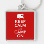 Happy Camper - Vintage RV Camping Keychain