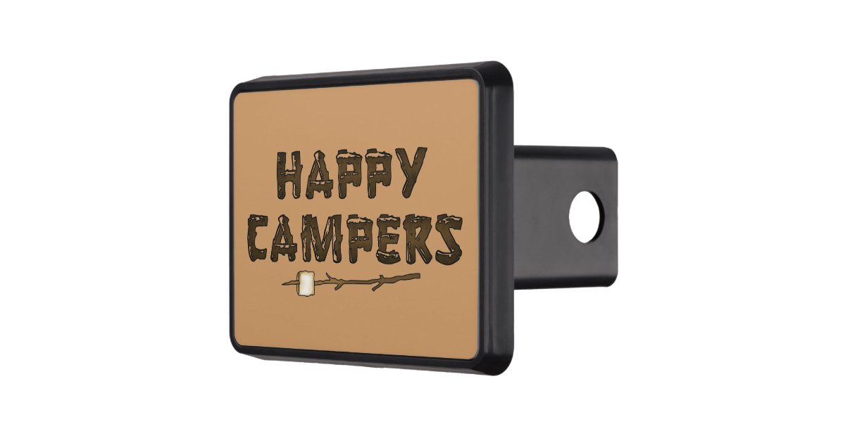 Happy Campers fun Hitch cover Zazzle