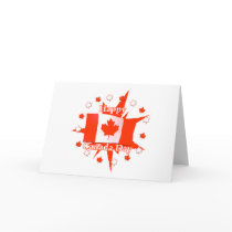Happy Canada Day Flag Design cards by canadianpeer Happy Canada Day Flag Design cards