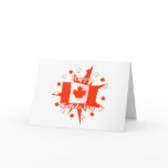 Happy Canada Day Flag Design cards