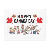 Happy Canada Day Post Card