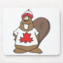 happy canadian bever mousepads by doonidesignsanimals happy canadian bever mousepads