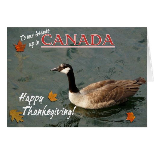 Happy Canadian ThanksgivingCanada Goose Card Zazzle