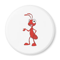 Happy Cartoon Ant Fridge Magnets
