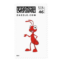 Happy Cartoon Ant Postage Stamps