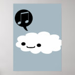 Happy Cartoon Cloud Poster