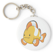 Happy Cartoon Clownfish Keychain
