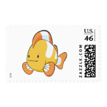 Happy Cartoon Clownfish Stamps