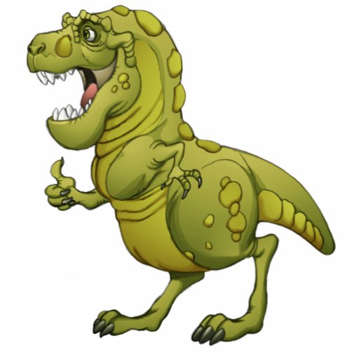 Happy Cartoon Dinosaur Giving the Thumbs Up! Photo Cutout Zazzle