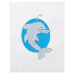 happy cartoon dolphin flyers