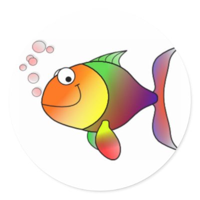 happy goldfish cartoon