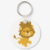 Happy Cartoon Lion keychain by Lioness_Graphics Happy Cartoon Lion keychain