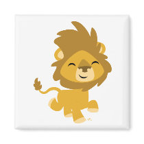 Happy Cartoon Lion magnet