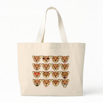 Happy Cartoon Lioness emoticons Bag