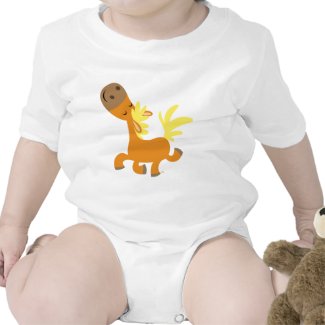 Happy Cartoon Pony Baby apparel shirt