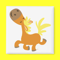 Happy Cartoon Pony magnet