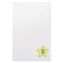 Happy Cartoon Star Personalized Stationery