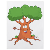 happy cartoon tree personalized flyer