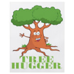 happy cartoon tree TREE HUGGER Custom Flyer
