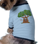 Happy Cartoon Tree Waving A Greeting Pet Clothes