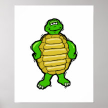 happy cartoon turtle