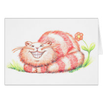 Happy Cat Greeting Card cards
