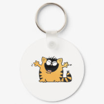 Gato feliz porta chaves