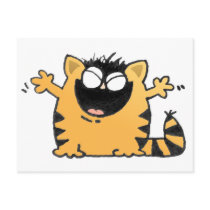 Gato feliz cartées postais